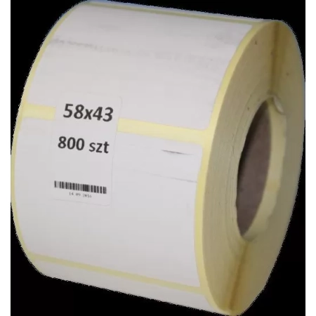 ETYKIETA TERMICZNA 58X43MM A800